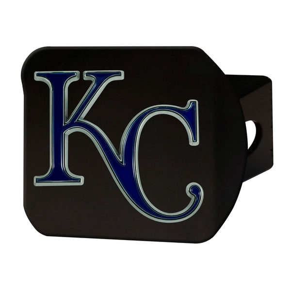 fanmats MLB - Kansas City Royals Color on Black Hitch Cover