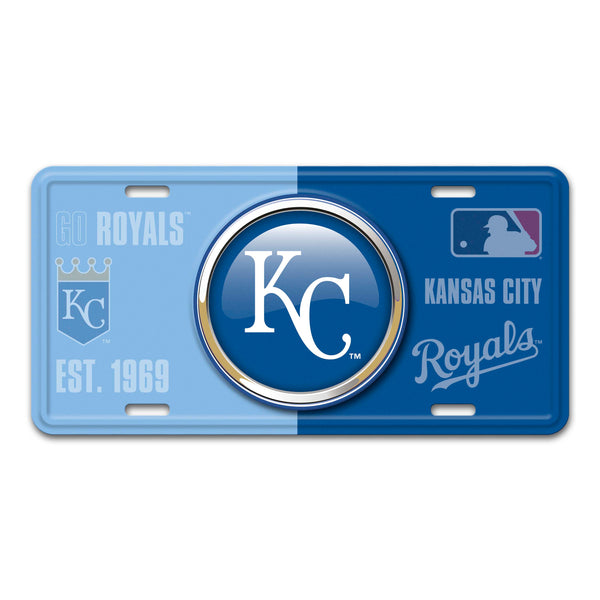 fanmats MLB - Kansas City Royals Embossed Metal License Plate
