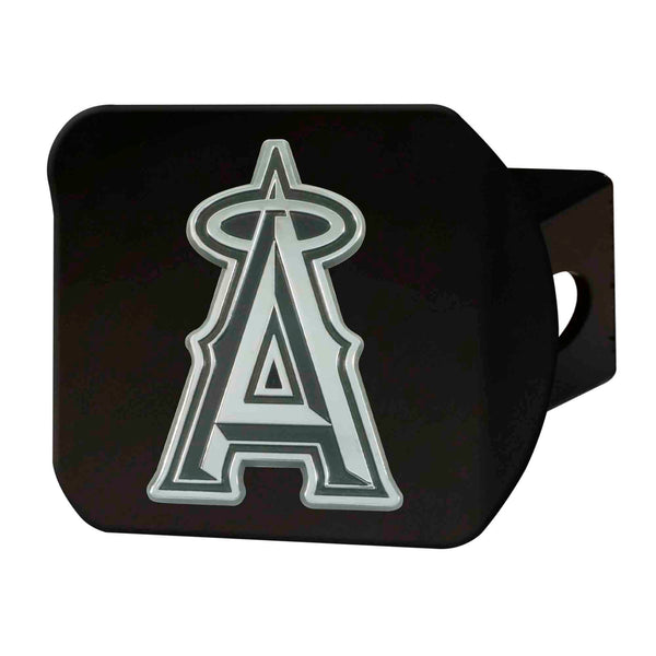 fanmats MLB - Los Angeles Angels Chrome on Black Hitch Cover