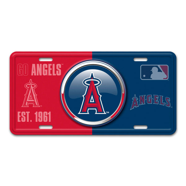 fanmats MLB - Los Angeles Angels Embossed Metal License Plate