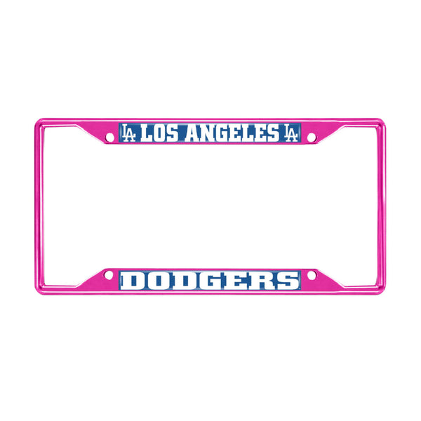 fanmats MLB - Los Angeles Dodgers-Pink License Plate Frame