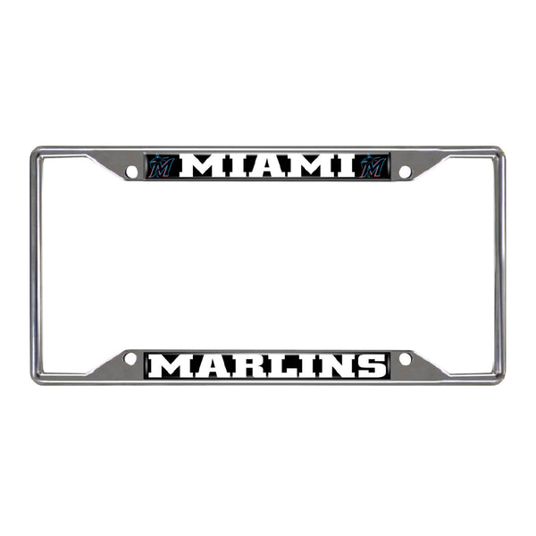 fanmats MLB - Miami Marlins Chrome License Plate Frame