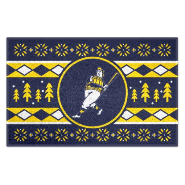 fanmats MLB - Milwaukee Brewers Starter Mat - Holiday Sweater