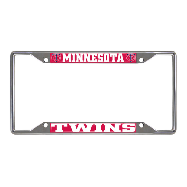 fanmats MLB - Minnesota Twins Chrome License Plate Frame