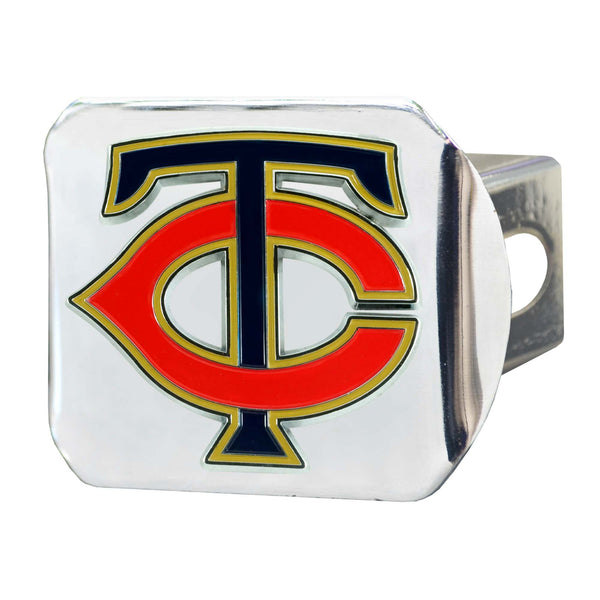fanmats MLB - Minnesota Twins Color on Chrome Hitch Cover