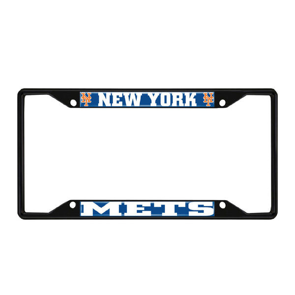 fanmats MLB - New York Mets Black License Plate Frame