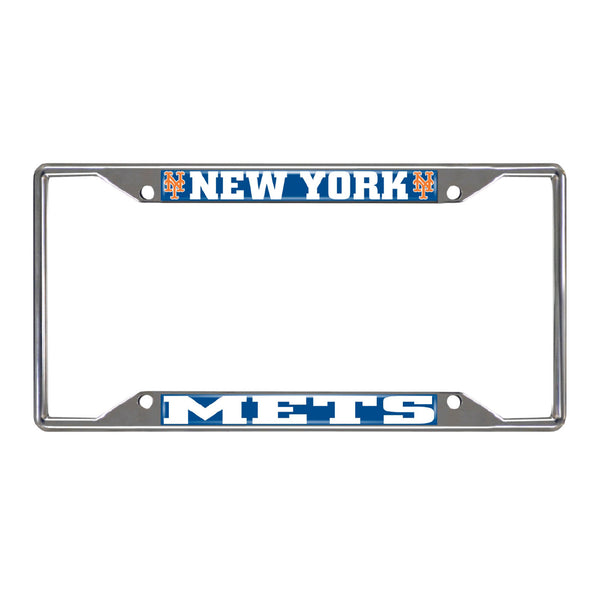 fanmats MLB - New York Mets Chrome License Plate Frame