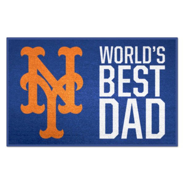 fanmats MLB - New York Mets Starter Mat - World's Best Dad