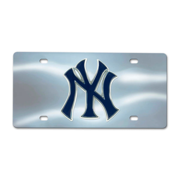fanmats MLB - New York Yankees Chrome Diecast License Plate