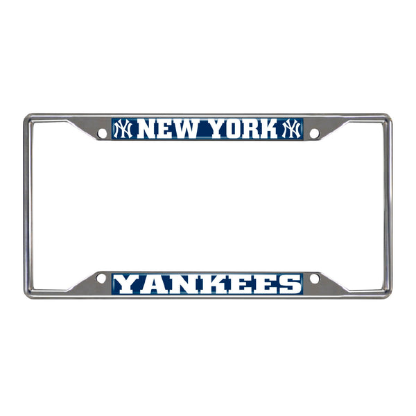 fanmats MLB - New York Yankees Chrome License Plate Frame