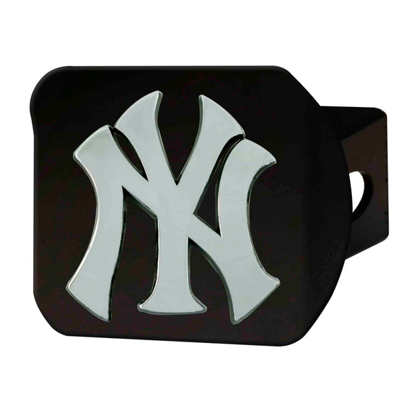 fanmats MLB - New York Yankees Chrome on Black Hitch Cover