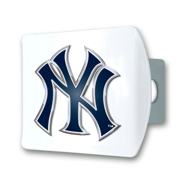 fanmats MLB - New York Yankees Color on White Hitch Cover