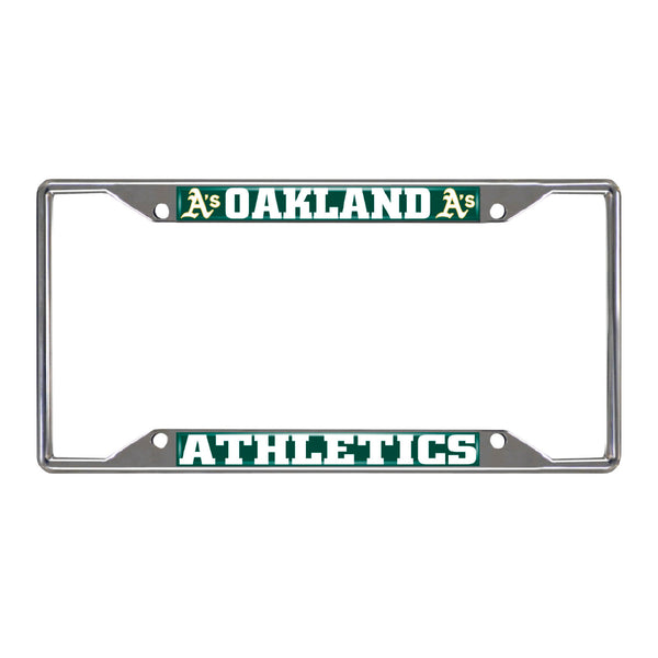 fanmats MLB - Oakland Athletics Chrome License Plate Frame