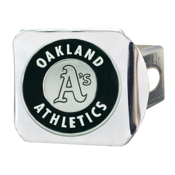 fanmats MLB - Oakland Athletics Chrome on Chrome Hitch Cover