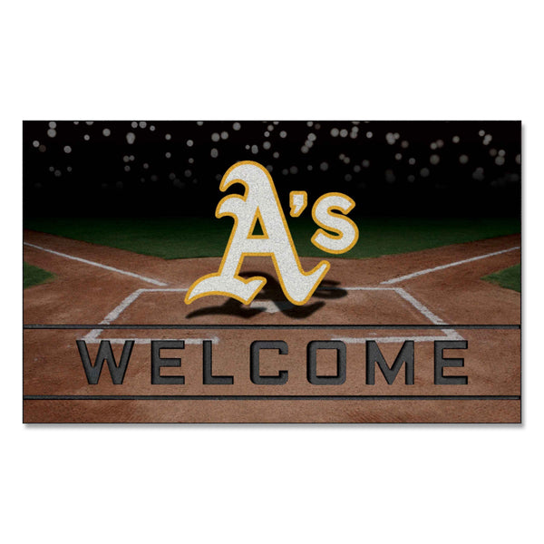 fanmats MLB - Oakland Athletics Crumb Rubber Door Mat
