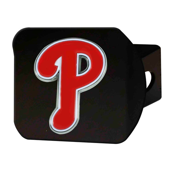 fanmats MLB - Philadelphia Phillies Color on Black Hitch Cover