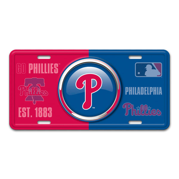 fanmats MLB - Philadelphia Phillies Embossed Metal License Plate