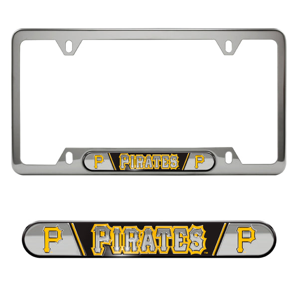 fanmats MLB - Pittsburgh Pirates Embossed License Plate Frame