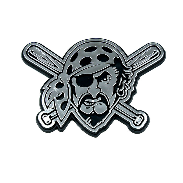 fanmats MLB - Pittsburgh Pirates Molded Chrome Emblem