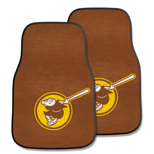 fanmats MLB - San Diego Padres 2-pc Carpet Car Mat Set
