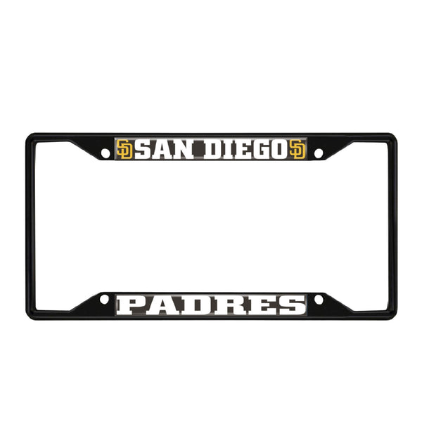 fanmats MLB - San Diego Padres Black License Plate Frame