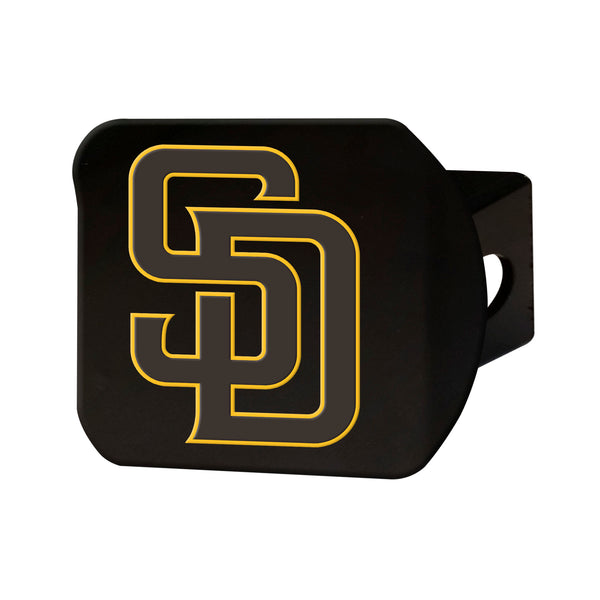 fanmats MLB - San Diego Padres Color on Black Hitch Cover