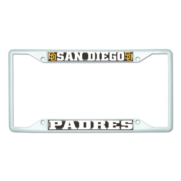 fanmats MLB - San Diego Padres-White License Plate Frame