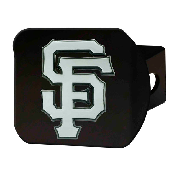 fanmats MLB - San Francisco Giants Chrome on Black Hitch Cover