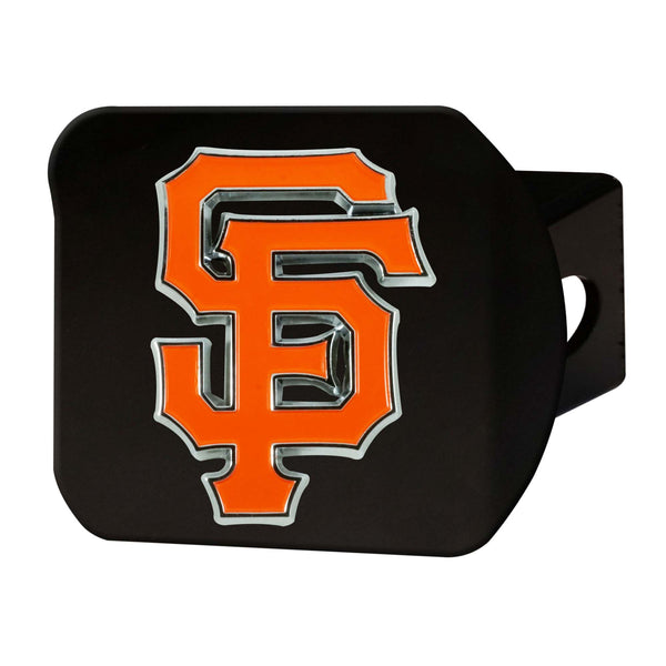 fanmats MLB - San Francisco Giants Color on Black Hitch Cover