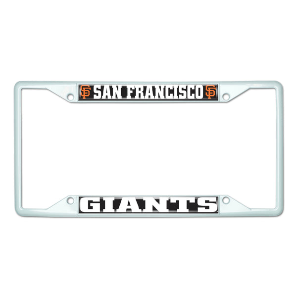 fanmats MLB - San Francisco Giants-White License Plate Frame