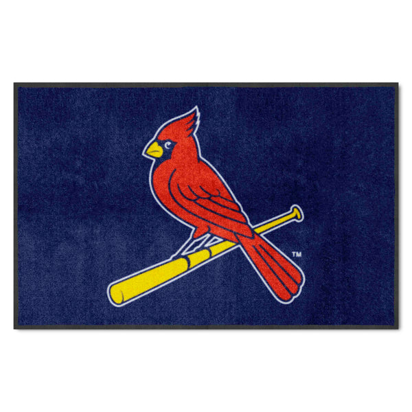 fanmats MLB - St. Louis Cardinals 4X6 Logo Mat - Landscape