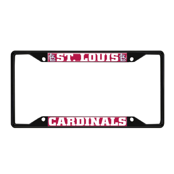 fanmats MLB - St. Louis Cardinals Black License Plate Frame