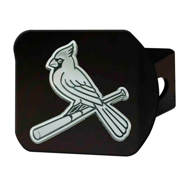 fanmats MLB - St. Louis Cardinals Chrome on Black Hitch Cover