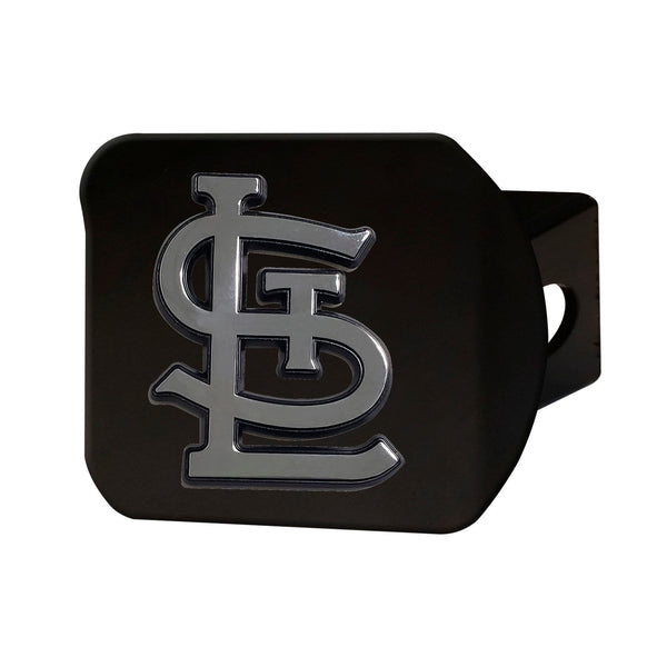 fanmats MLB - St. Louis Cardinals Chrome on Black Hitch Cover