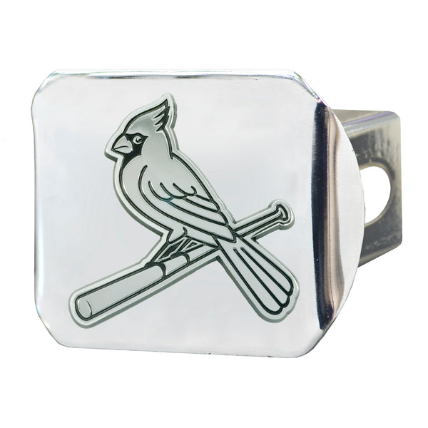 fanmats MLB - St. Louis Cardinals Chrome on Chrome Hitch Cover