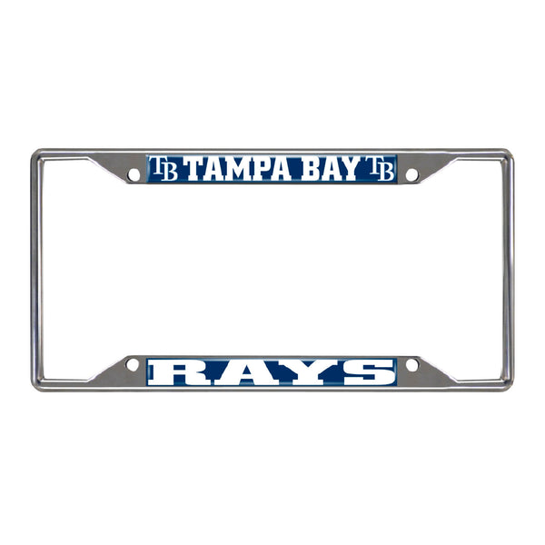 fanmats MLB - Tampa Bay Rays Chrome License Plate Frame