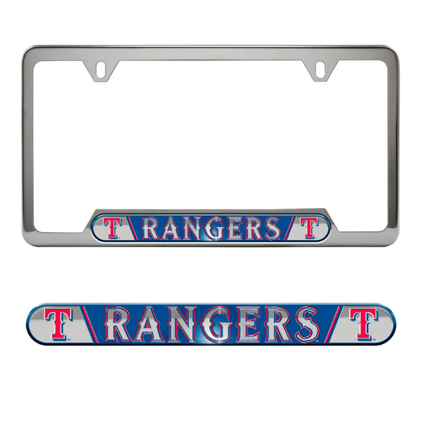 fanmats MLB - Texas Rangers Embossed License Plate Frame