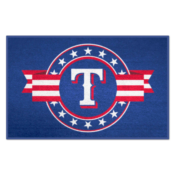 fanmats MLB - Texas Rangers Starter Mat - MLB Patriotic