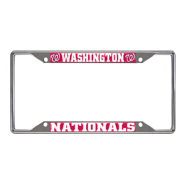 fanmats MLB - Washington Nationals Chrome License Plate Frame