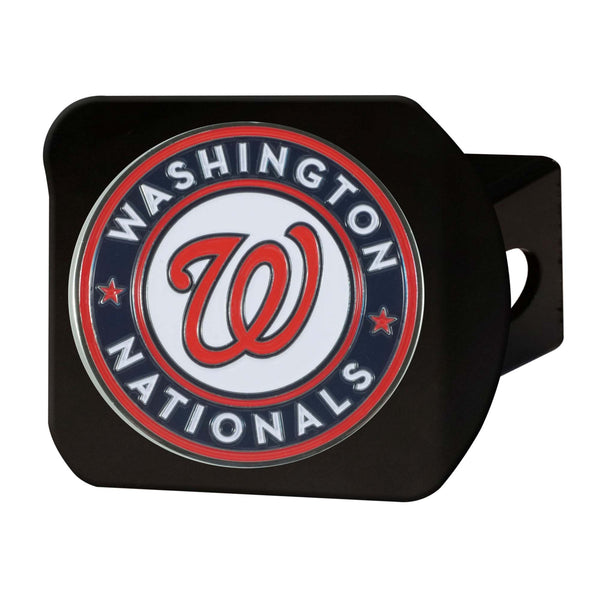fanmats MLB - Washington Nationals Color on Black Hitch Cover