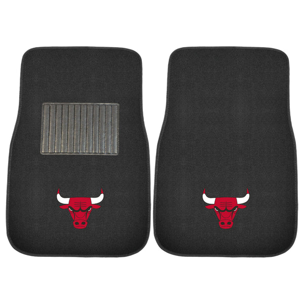 fanmats NBA - Chicago Bulls 2-pc Embroidered Car Mat Set