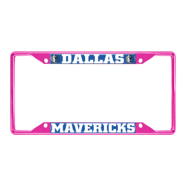 fanmats NBA - Dallas Mavericks Pink License Plate Frame