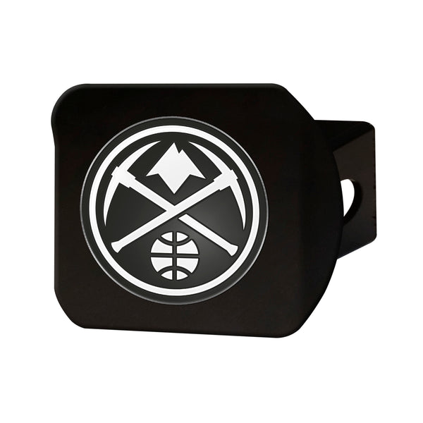 fanmats NBA - Denver Nuggets Chrome on Black Hitch Cover