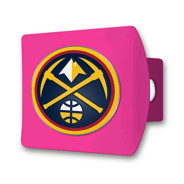fanmats NBA - Denver Nuggets Color on Pink Hitch Cover