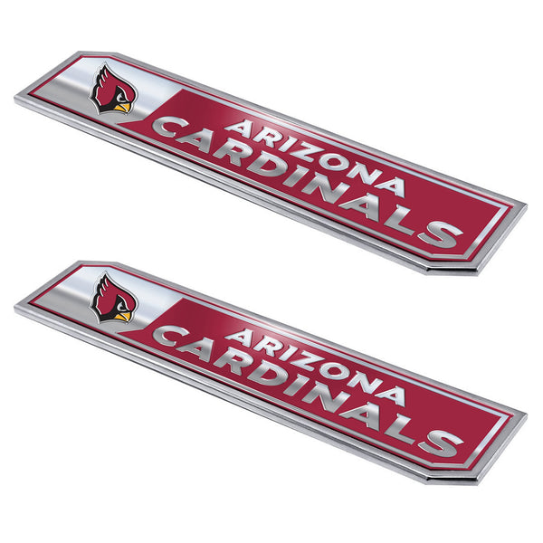 fanmats NFL - Arizona Cardinals Embossed Truck Emblem 2-pk