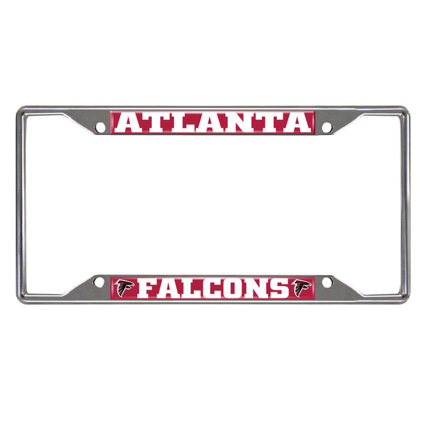fanmats NFL - Atlanta Falcons Chrome License Plate Frame