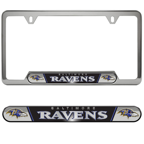 fanmats NFL - Baltimore Ravens Embossed License Plate Frame
