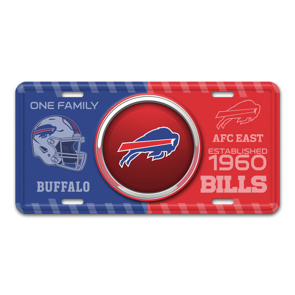 fanmats NFL - Buffalo Bills Embossed Metal License Plate