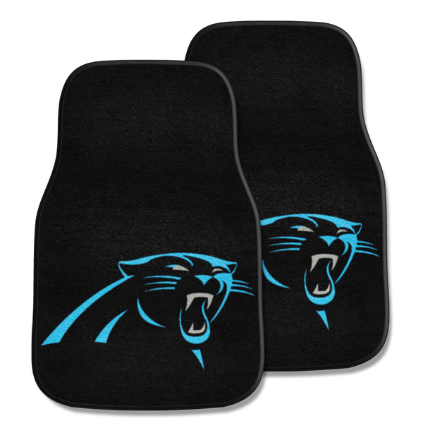 fanmats NFL - Carolina Panthers 2-pc Carpet Car Mat Set