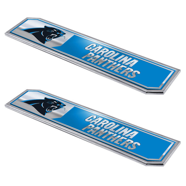 fanmats NFL - Carolina Panthers Embossed Truck Emblem 2-pk